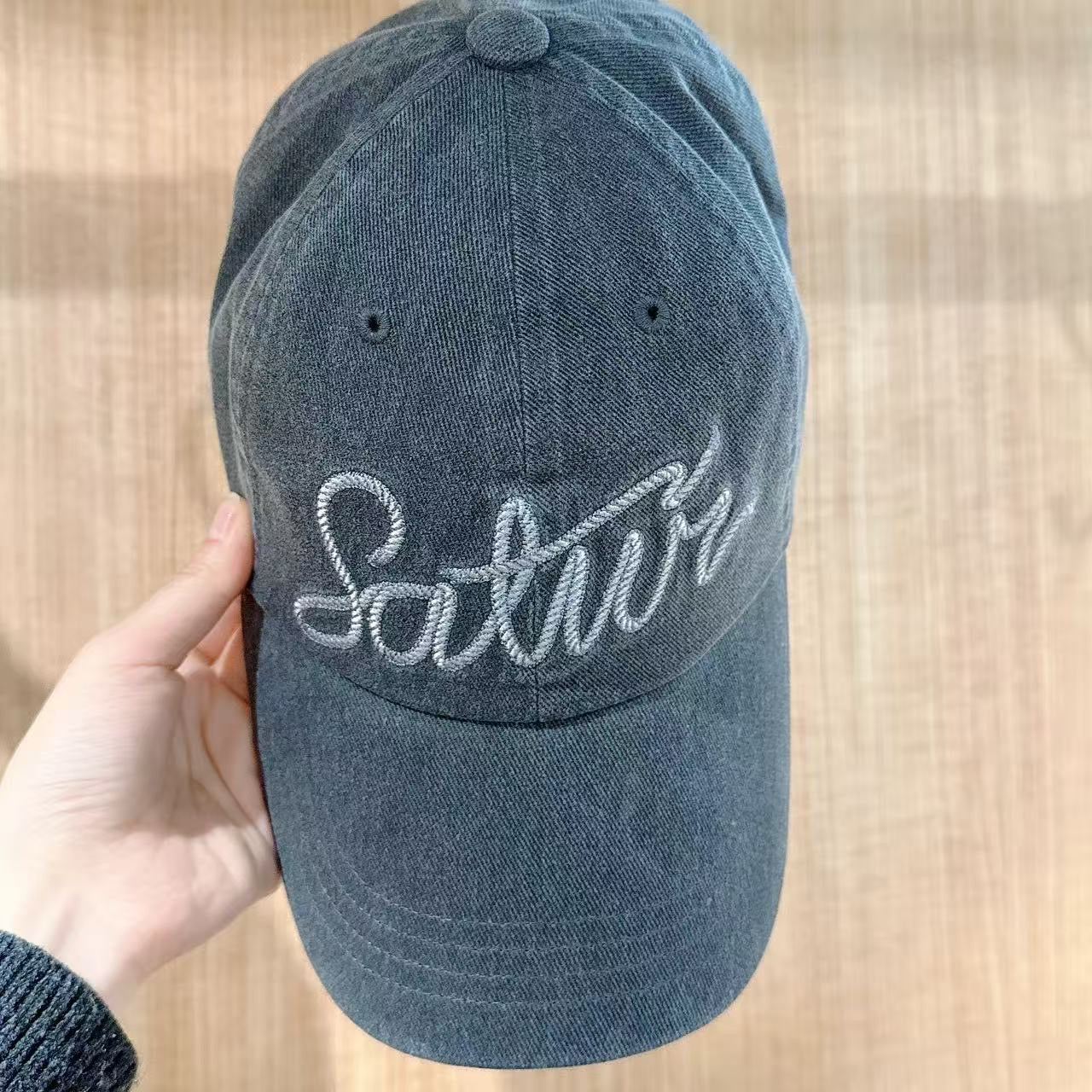 韓國 Satur Rope Logo Vintage Washed Ball Cap【SR275】