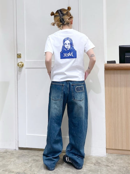 日本直送 X-girl Face S/S Tee【SJ015】