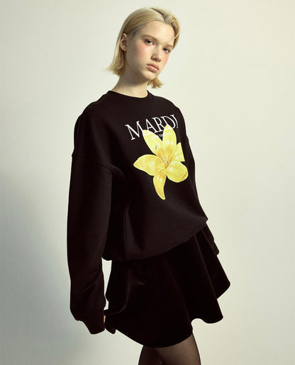 韓國 Mardi Mercredi Sweatshirt Lilies 02【MM210】