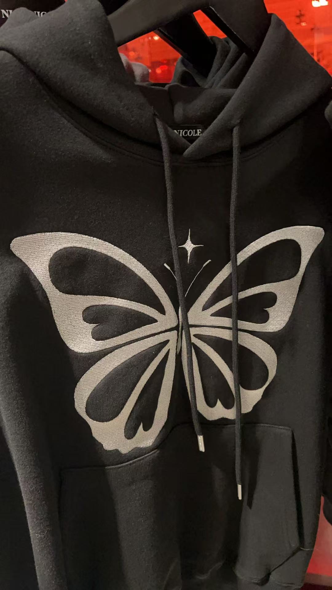 韓國 Nick Nicole Big Volume Butterfly Hoody【NK011】