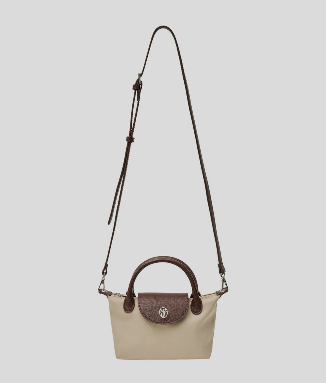 韓國 Marithe Francois Girbaud CIRCLE LOGO MINI TOTE BAG【MF598】