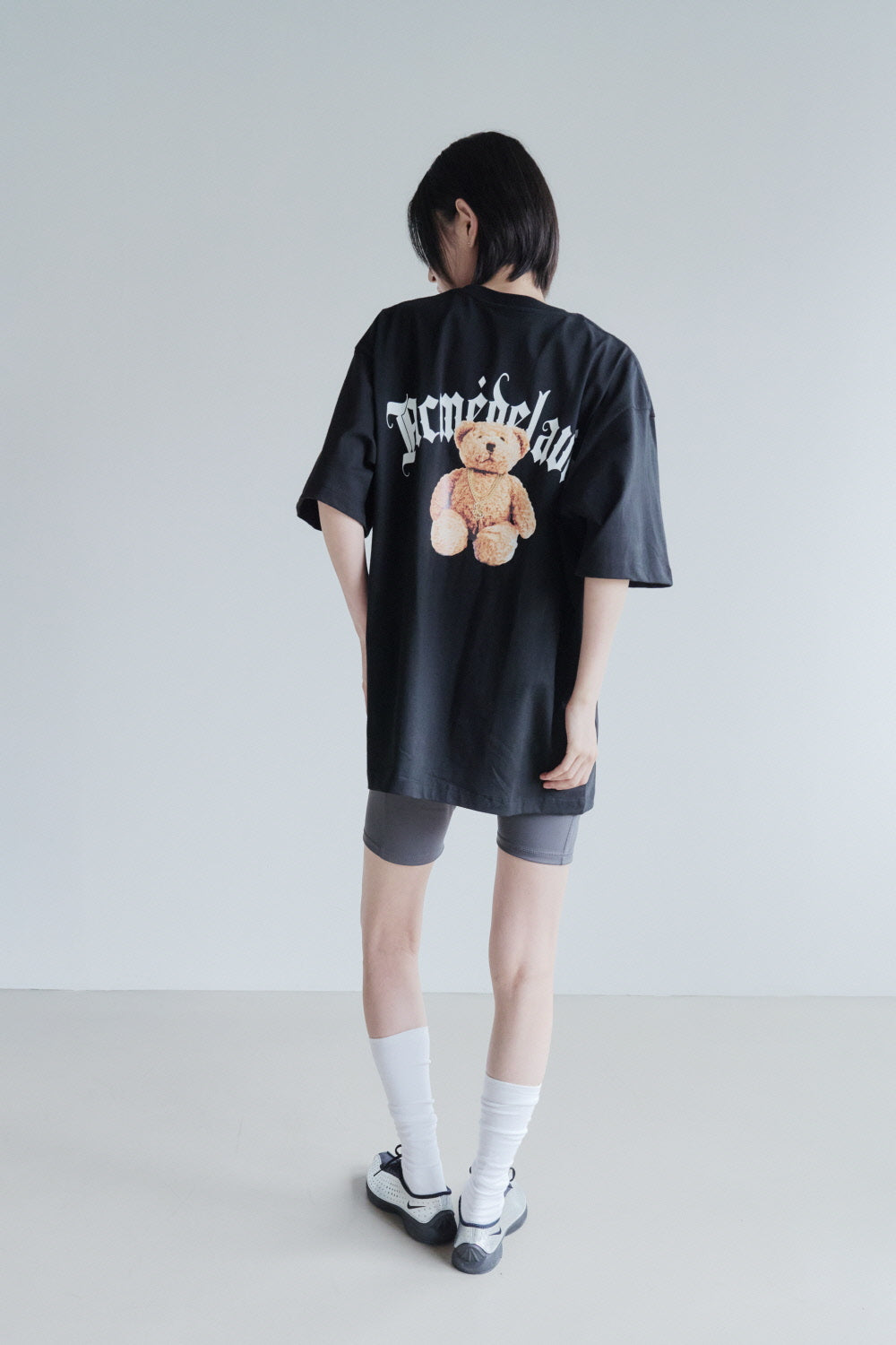 韓國 ADLV GOLD CHAIN BEAR DOLL SHORT SLEEVE T-SHIRT【AD009】