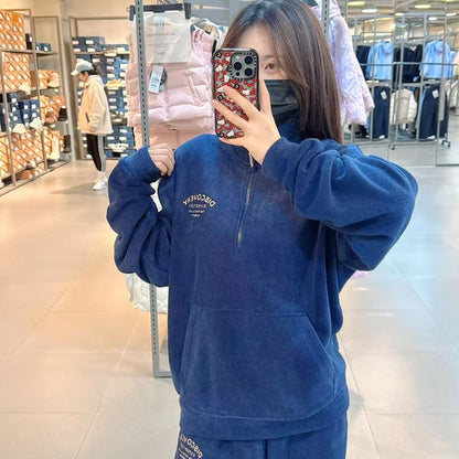 韓國 Discovery Public Terry Half Zip Training【DY157】