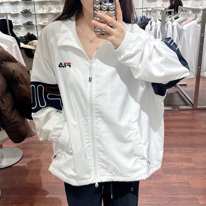 韓國 FILA Logo Sleeve Color Block Windbreaker【FA004】