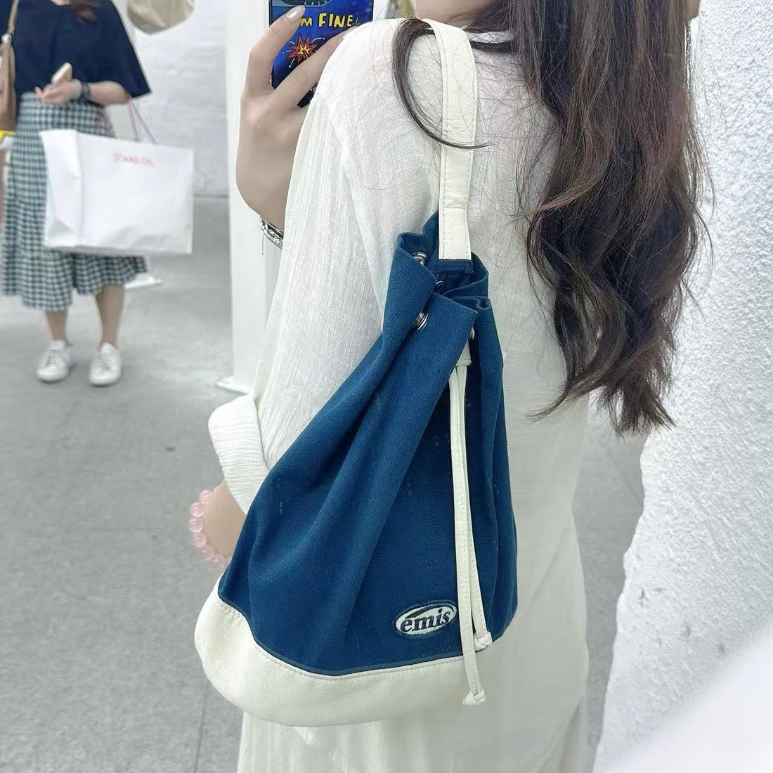 韓國 EMIS Canvas Marine Bag【ES082】