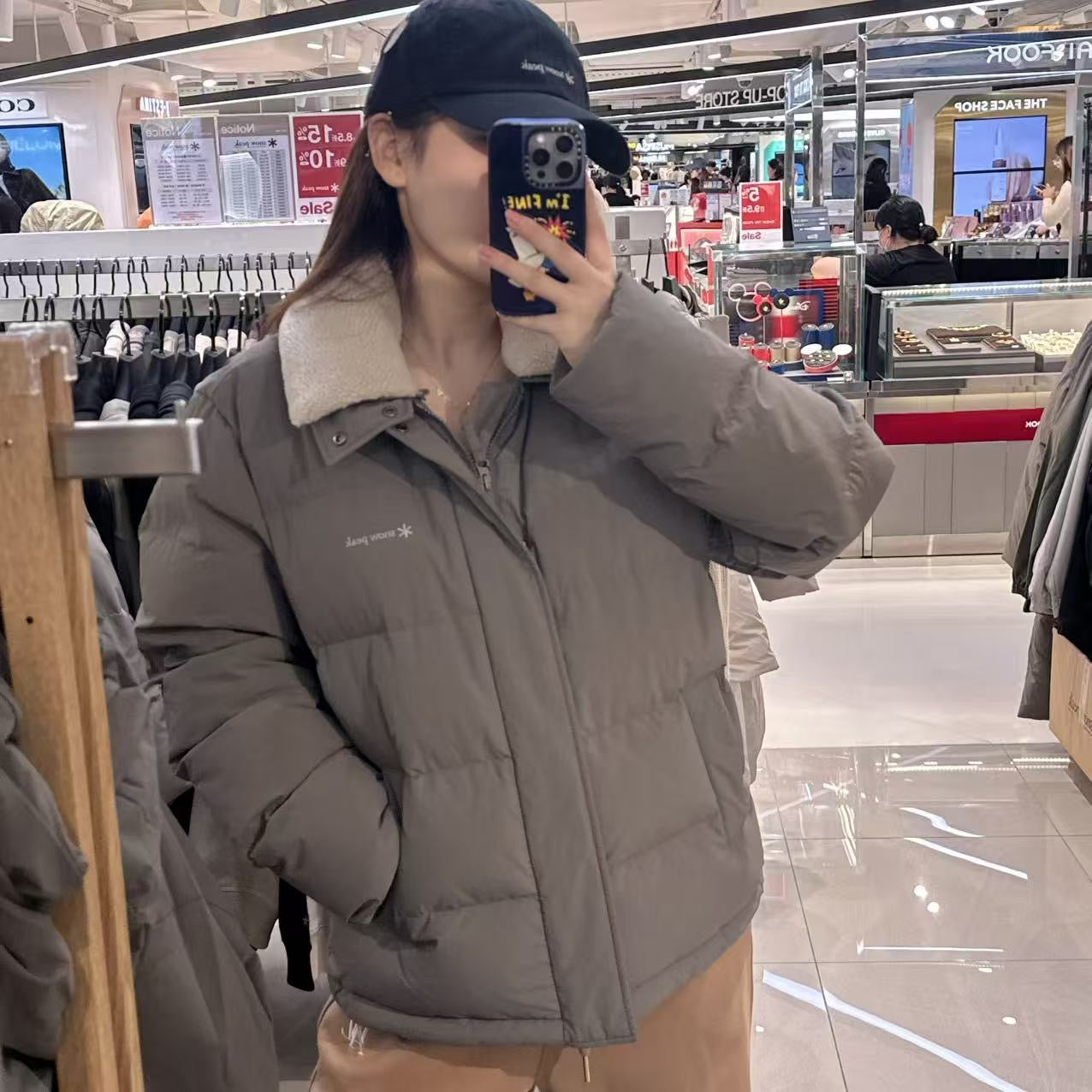 韓國 Snowpeak 男女同款 Collar Buckle Neck Heavy Down Jacket (鴨絨)【SN060】