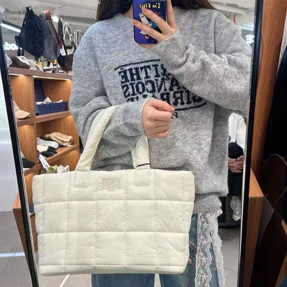 韓國 Marithe Francois Girbaud Classic Logo Padding Tote Bag【MF775】