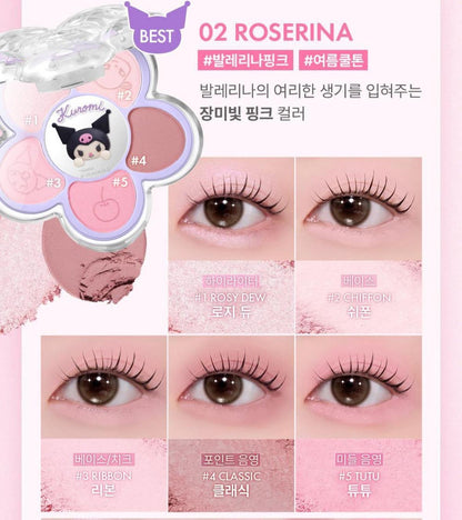 韓國 Amuse x My Melody &amp; Kuromi 花花眼影盤【OY008】