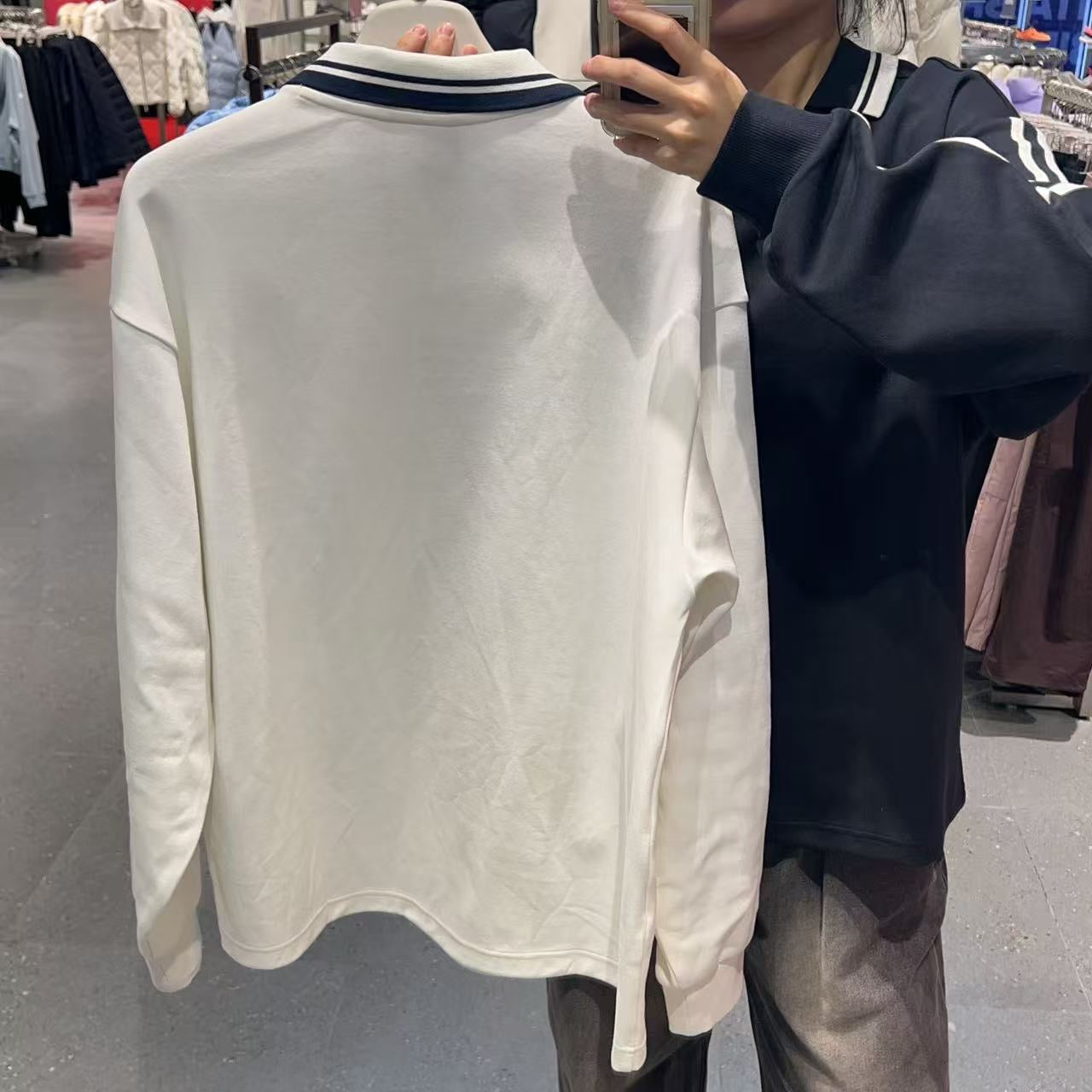 韓國 FILA Unisex Small Logo Collar Long Sleeve【FA034】