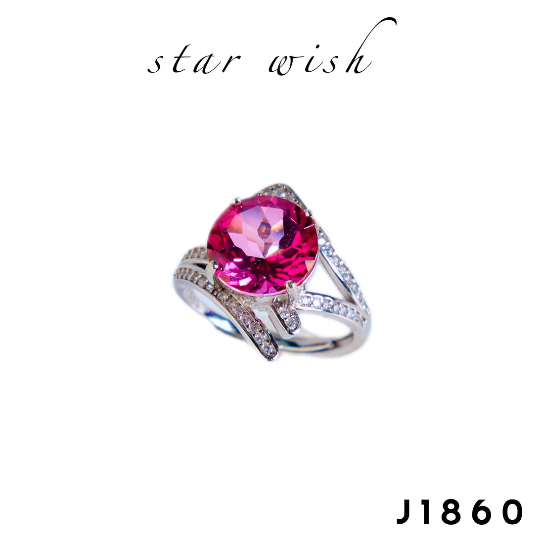 Star Wish S925銀 粉托帕石戒指 J1860【SS511】