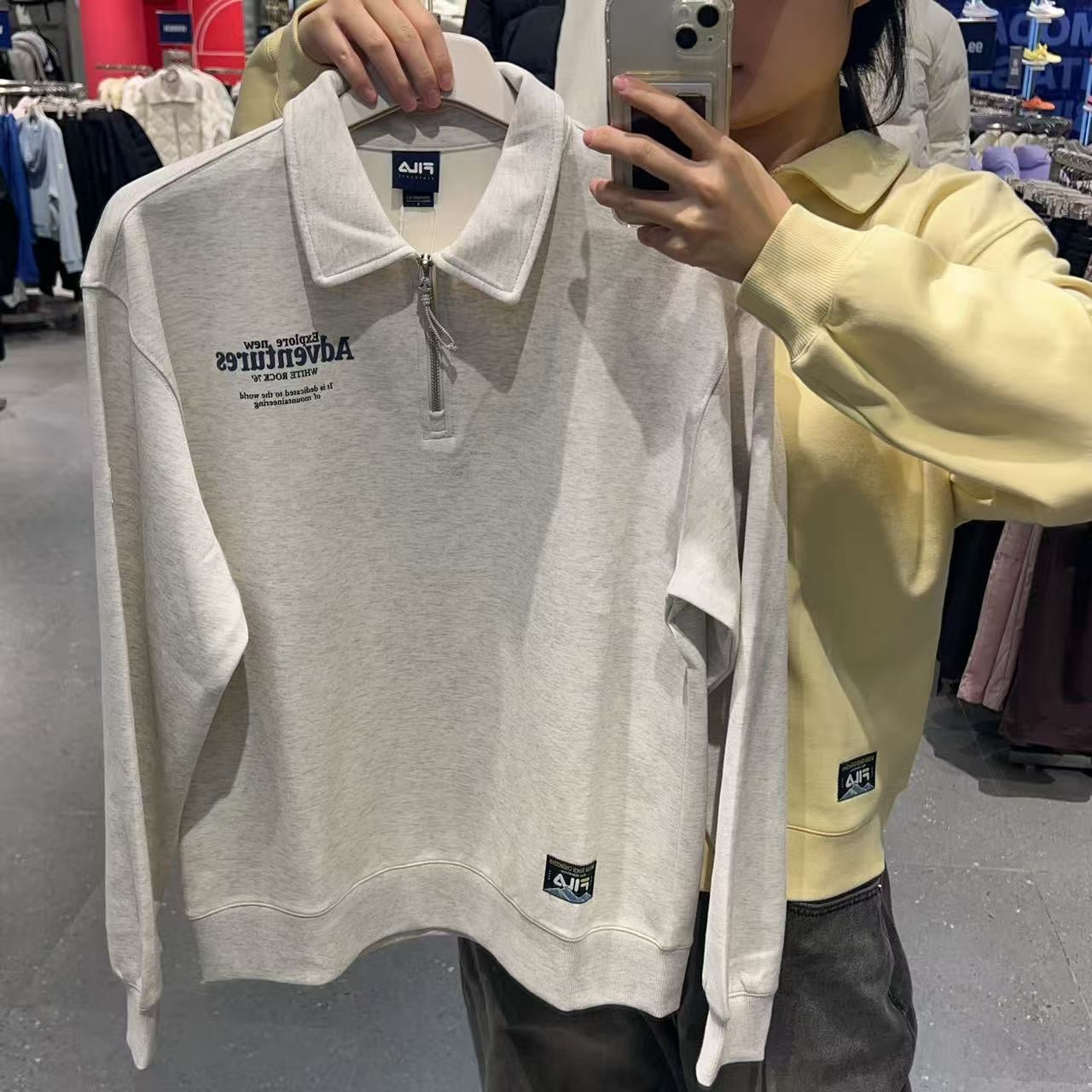 韓國 FILA Collar Half-Zip Long Sleeve【FA033】