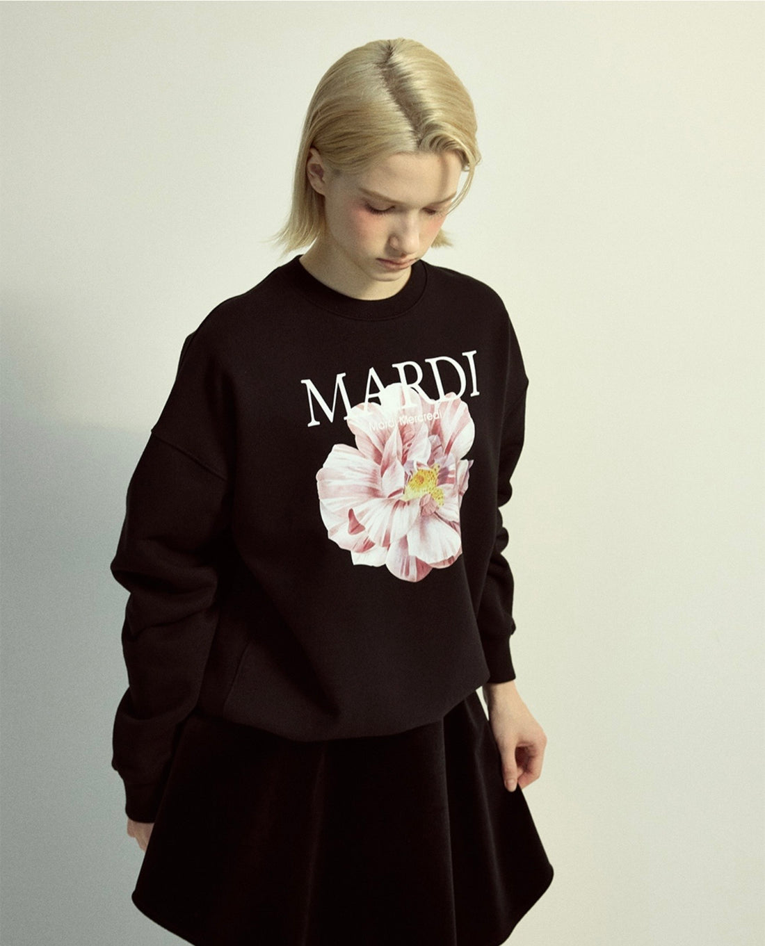 韓國 Mardi Mercredi Sweatshirt Roses 01【MM215】