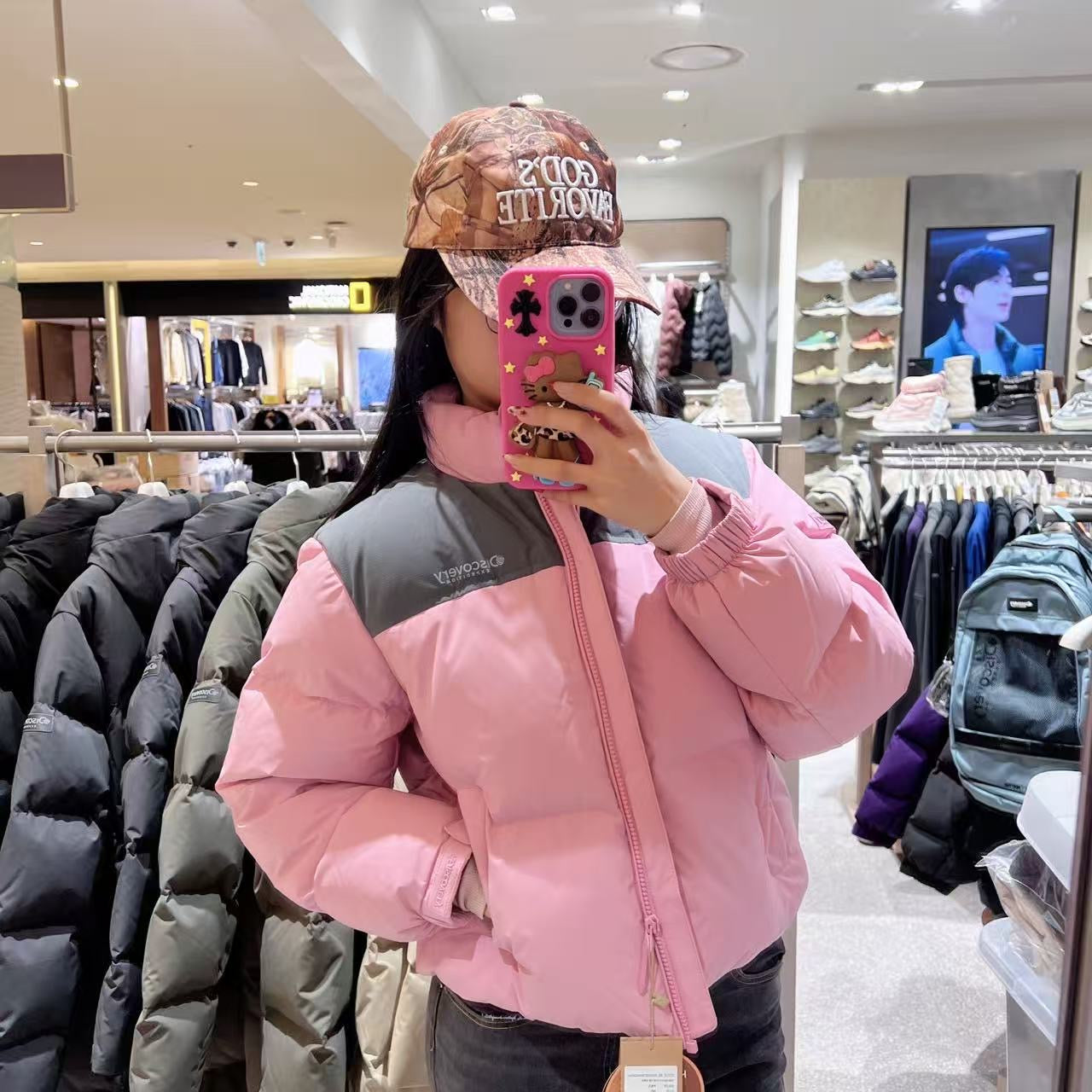 韓國 Discovery Women's Goose Down Mid-Padding (鵝絨)【DY217】