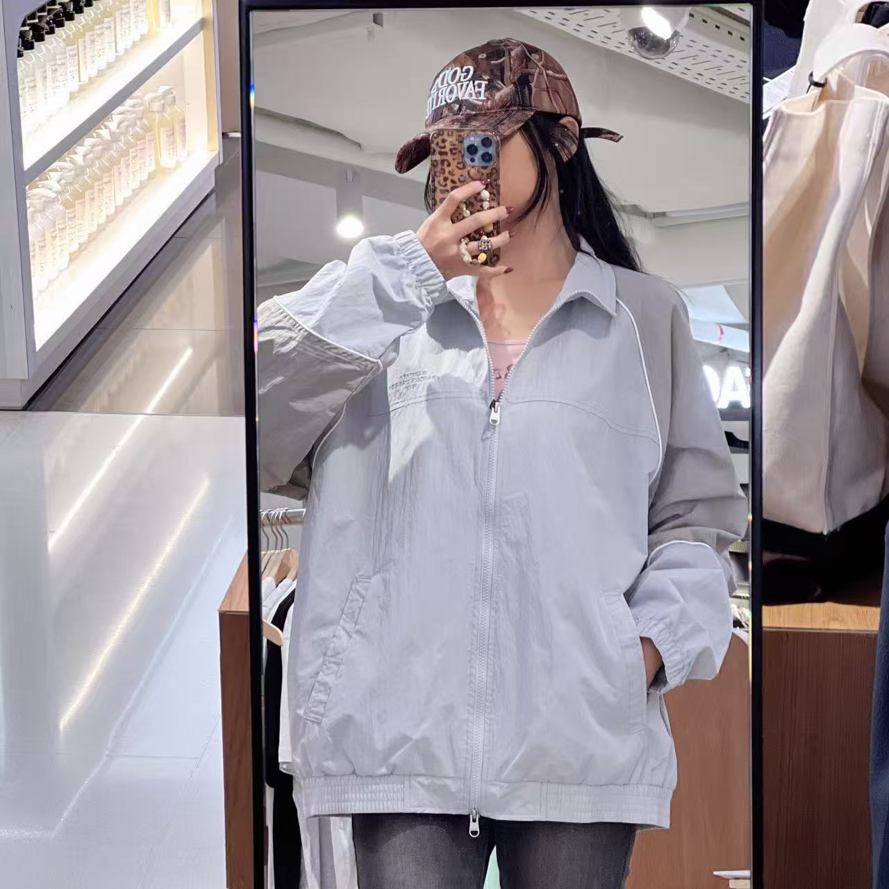 韓國 Marithe Francois Girbaud Color-Block Highneck Windbreaker【MF646】