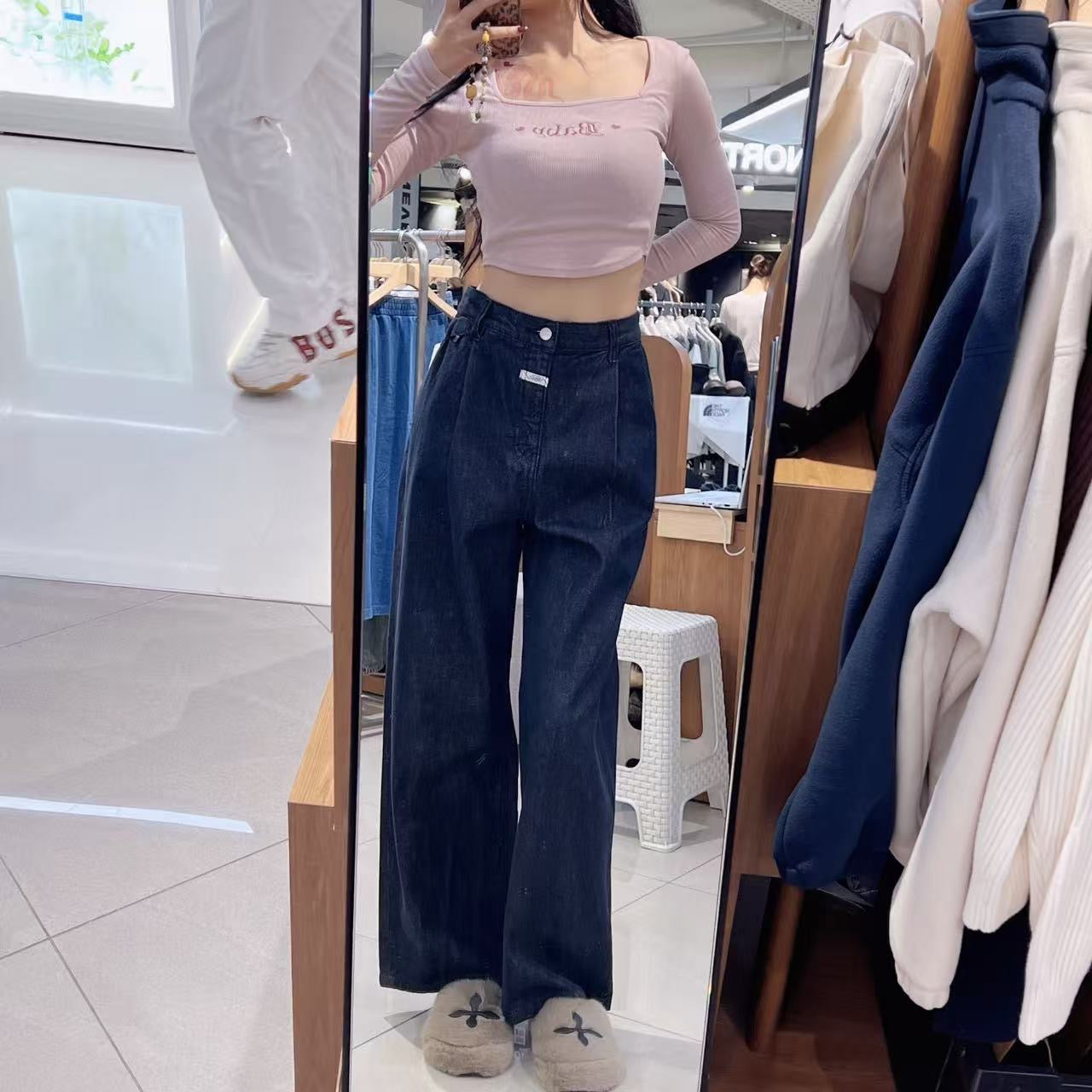 韓國 Marithe Francois Girbaud M Wide Raw Denim Pants【MF767】