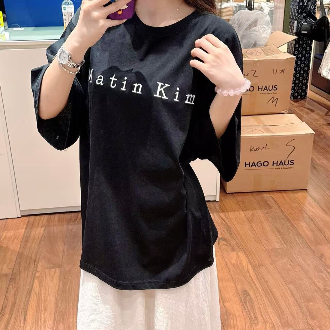 韓國 MK T-Shirt (刺綉)【MK015】
