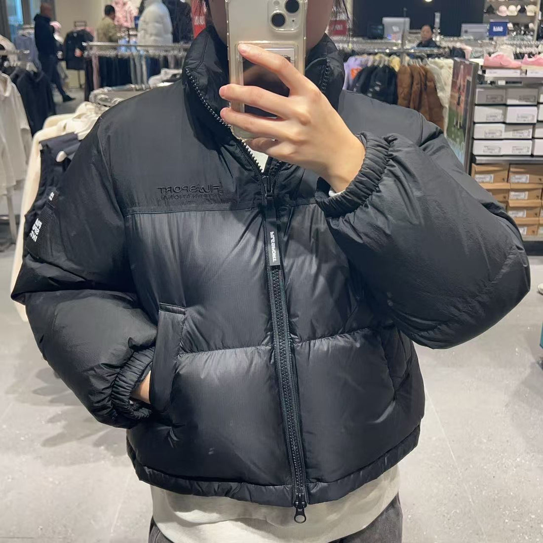 韓國 FILA Ripstop Block Down Padded Jacket (鵝絨)【FA026】