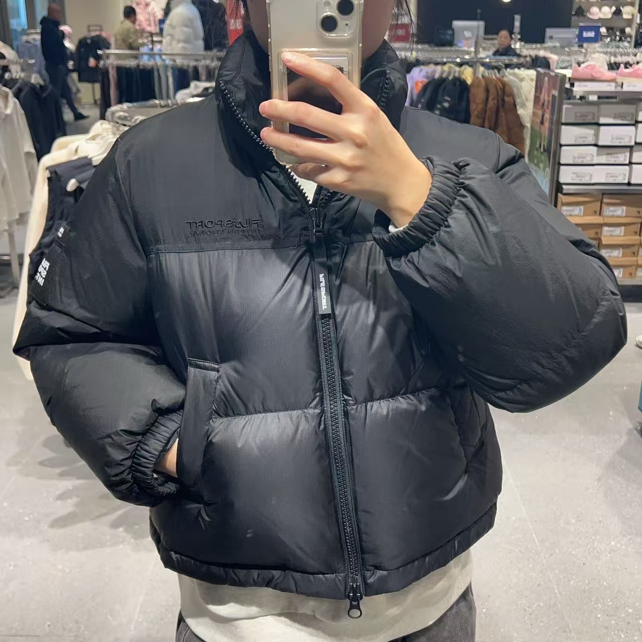 韓國 FILA Ripstop Block Down Padded Jacket (鵝絨)【FA026】