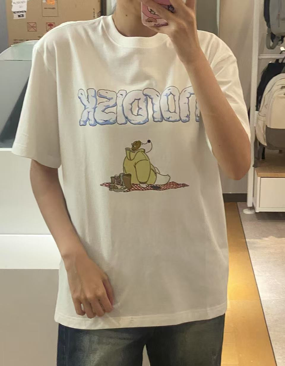 韓國 Nordisk Cartoon Polar Bear Short Sleeve T-Shirt【NK001】