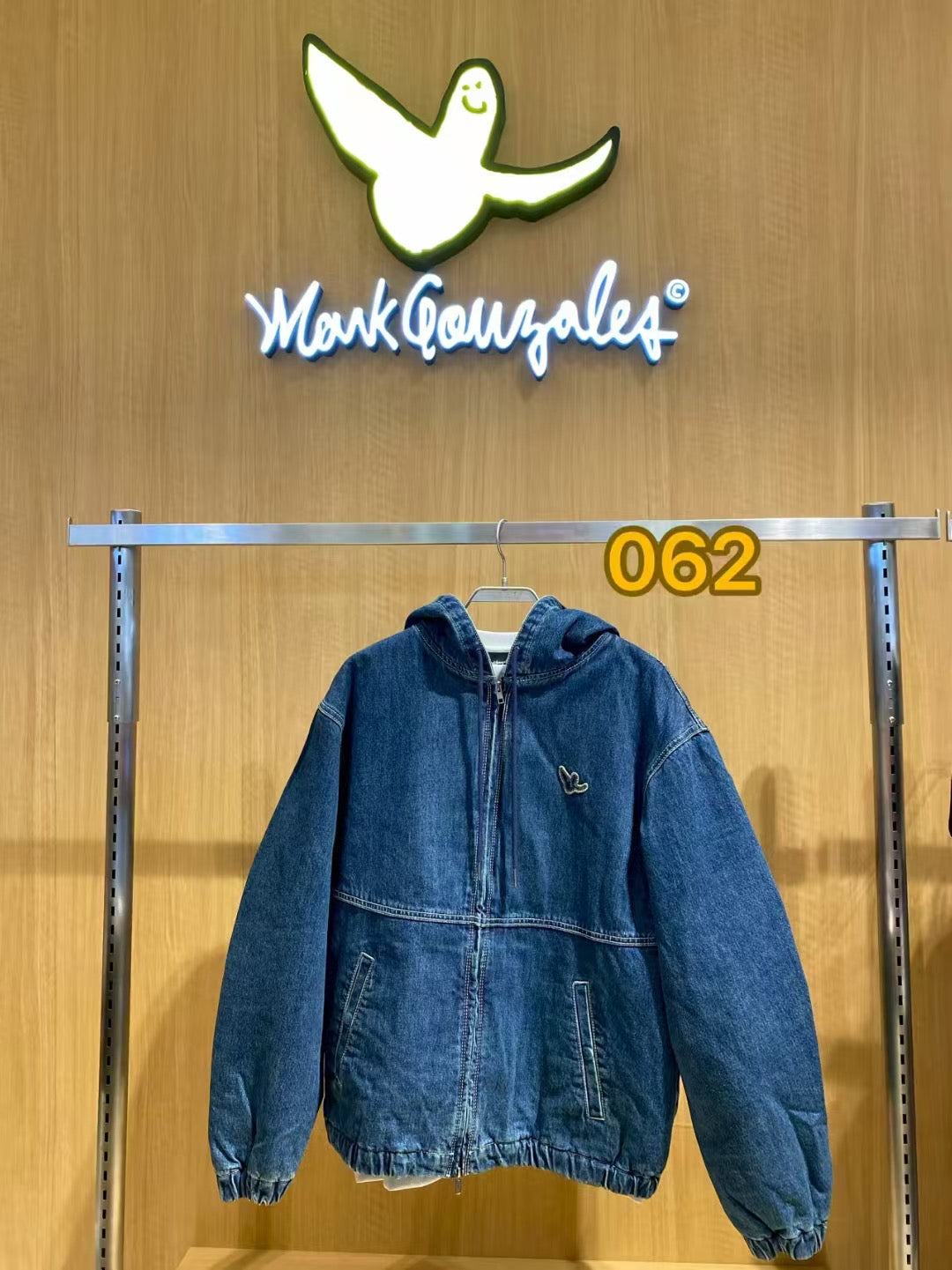韓國 Mark Gonzales Angel Denim Hooded Padded Jacket【MG146】