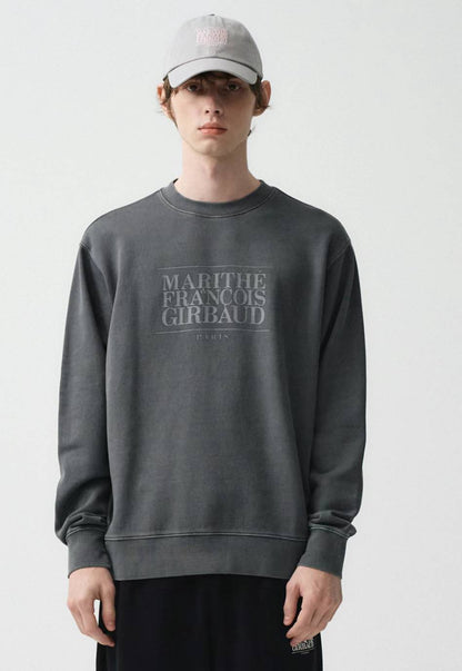 韓國 Marithe Francois Girbaud CLASSIC LOGO DYEING SWEATSHIRT【MF112】 - STT Mall HK 靚太網購