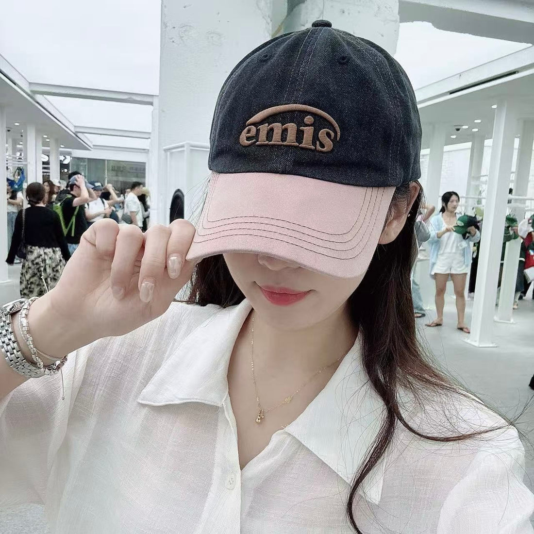 韓國 EMIS Washed Denim Ball Cap【ES031】