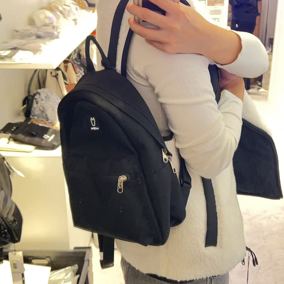 韓國 LifeWork Square Pocket Mini Backpack【LW048】