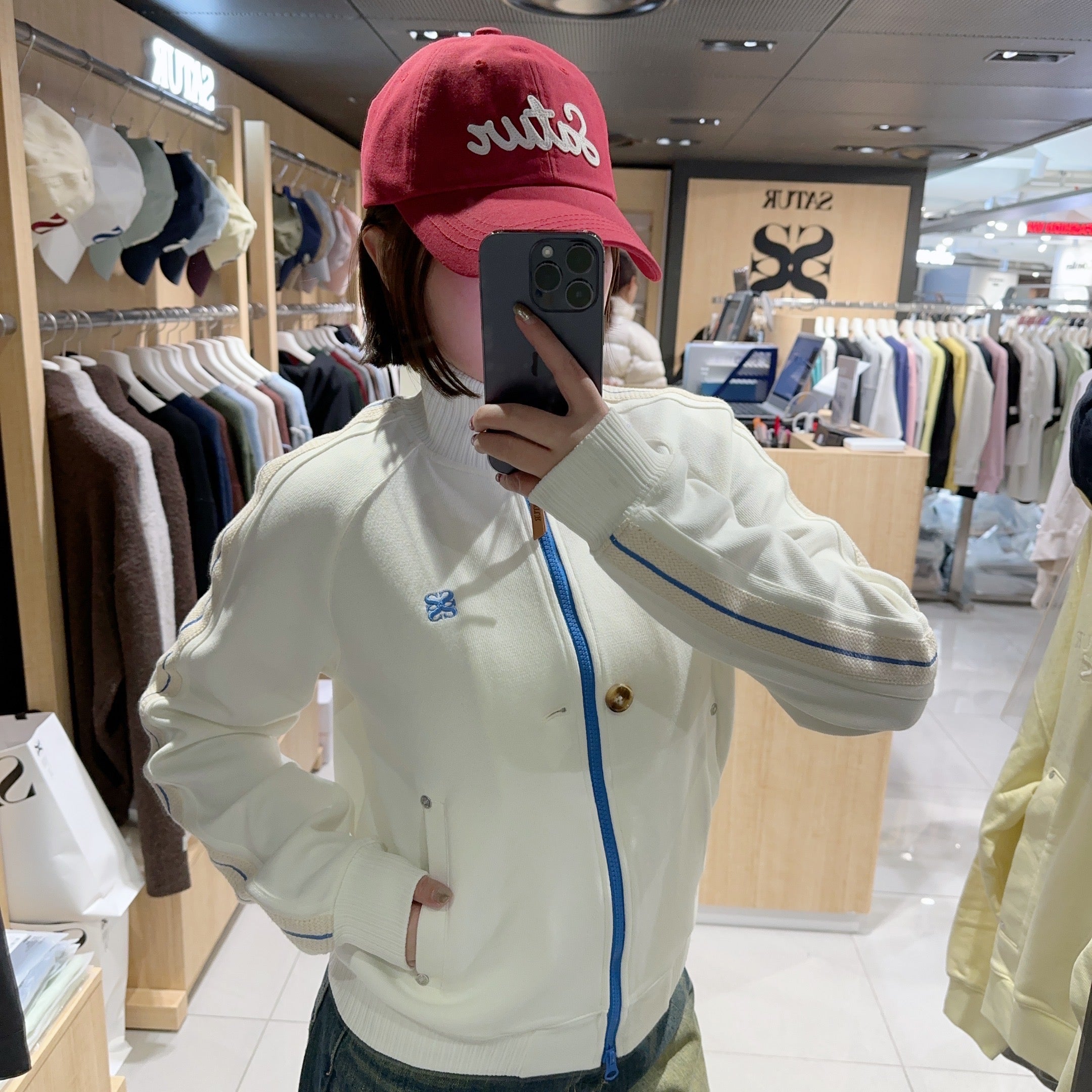 韓國 Satur (W) Lawton Velour Track Zip-up Jacket【SR025】