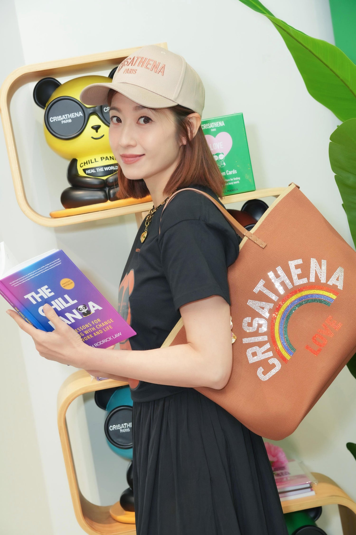 Crisathena Glam RainBow Love Large Tote Bag【SS070】