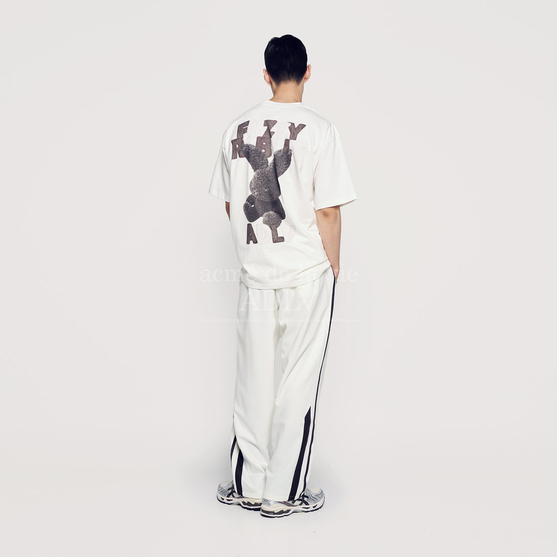 韓國 ADLV FUZZY FONT RABBIT SHORT SLEEVE T-SHIRT【AD004】