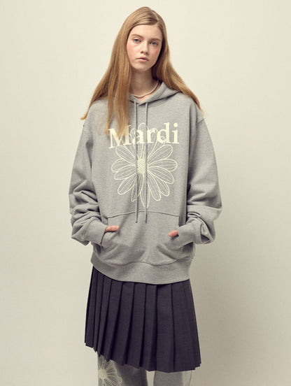 韓國 Mardi Mercredi Oversized Hoody Flowermardi【MM165】