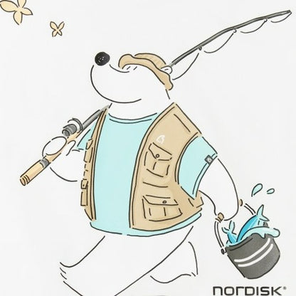 韓國 Nordisk Fishing Cartoon Polar Bear Back Short Sleeve T-Shirt【NK003】