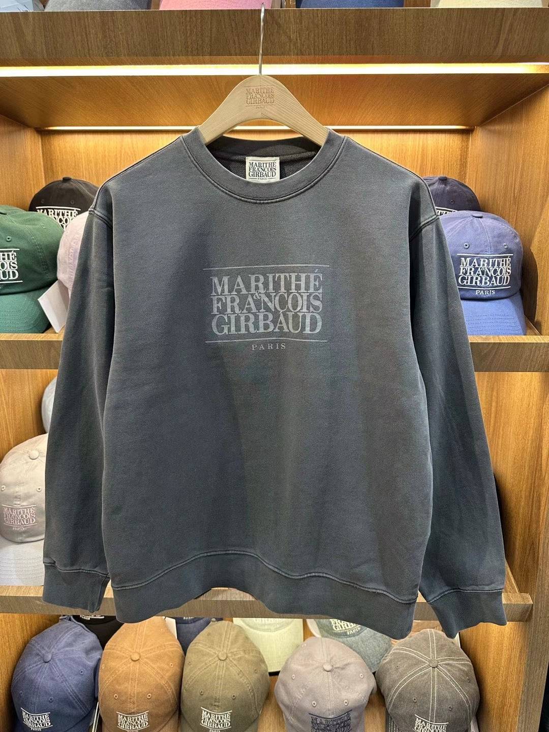 韓國 Marithe Francois Girbaud CLASSIC LOGO DYEING SWEATSHIRT【MF112】 - STT Mall HK 靚太網購