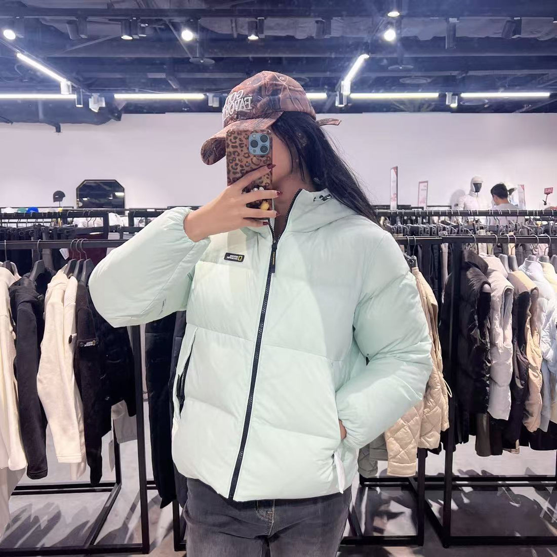 韓國 National Geographic 女裝 GOLDEN MOLE 短版連帽羽絨外套【NG103】