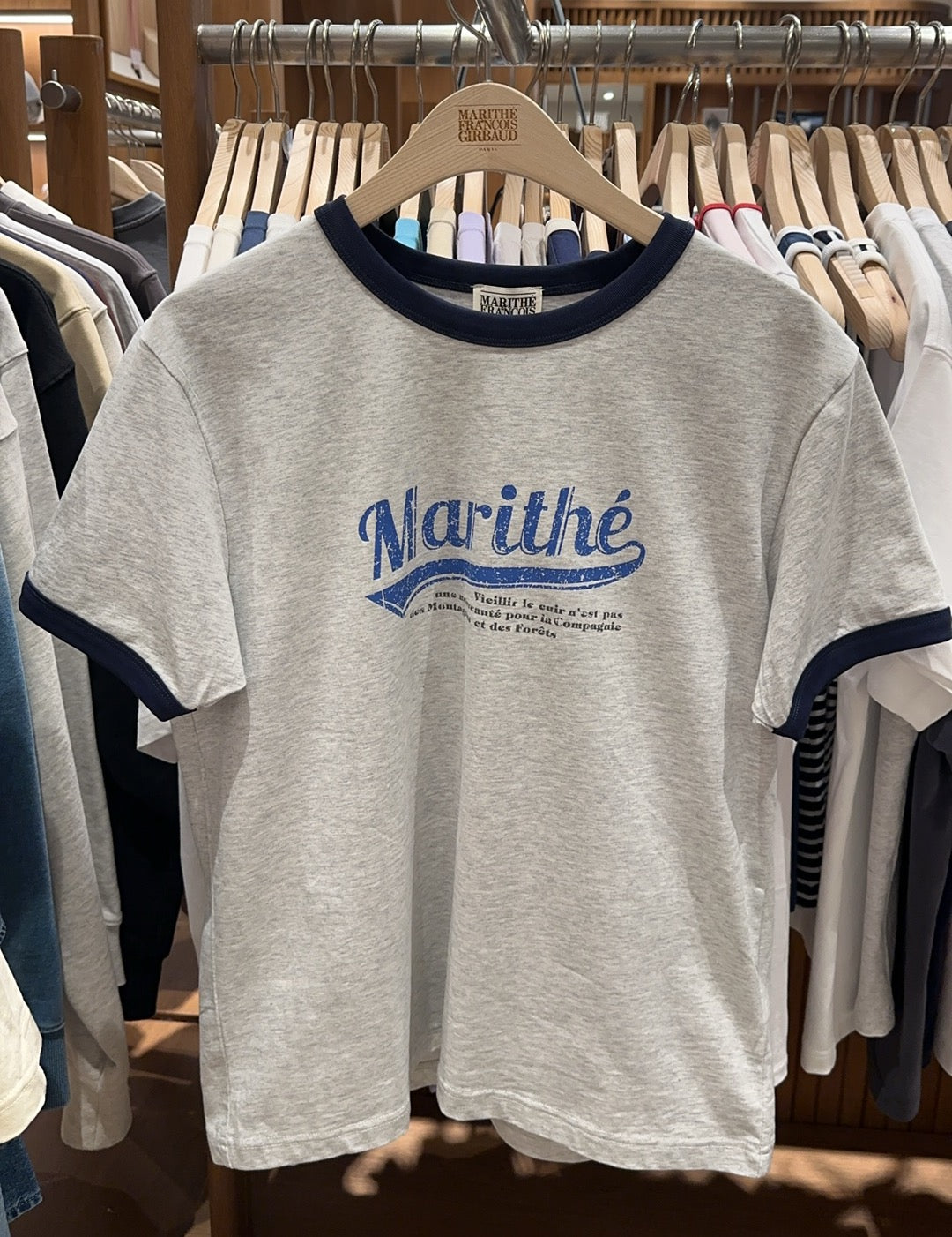 韓國 Marithe Francois Girbaud Vintage Baseball Ringer Tee【MF414】