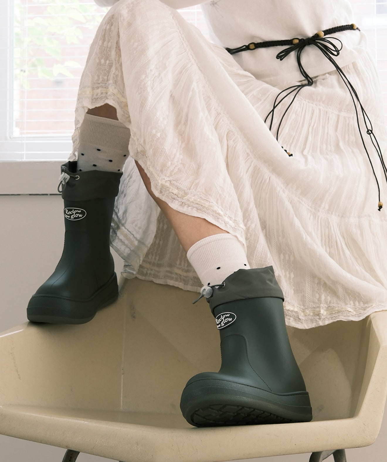 韓國 Reclow RC Re-Rain Shirring Boots【RW023】