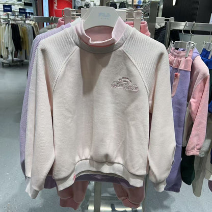 韓國 FILA Kids Half-moon Velour Long Sleeve【FA090】