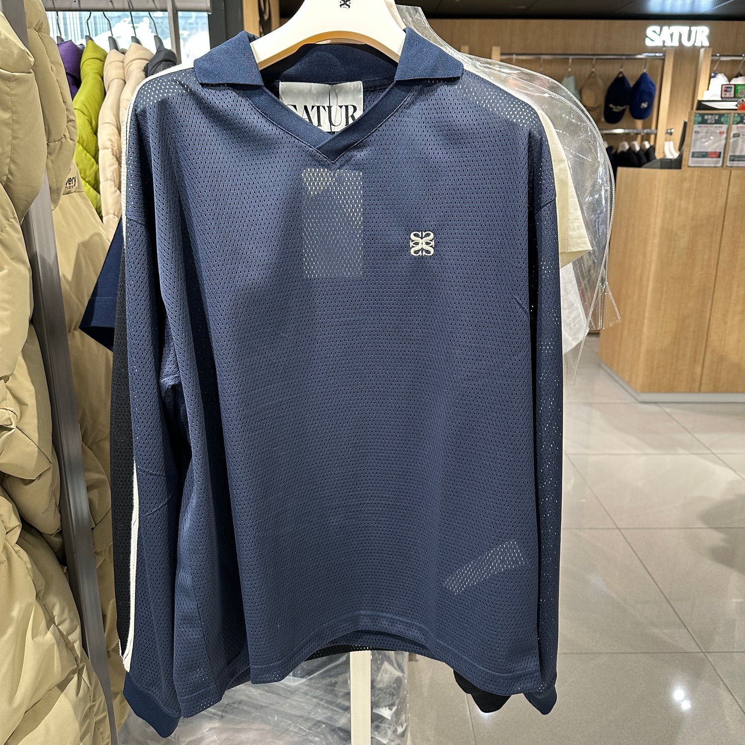 韓國 Satur Collar Half Knit【SR082】