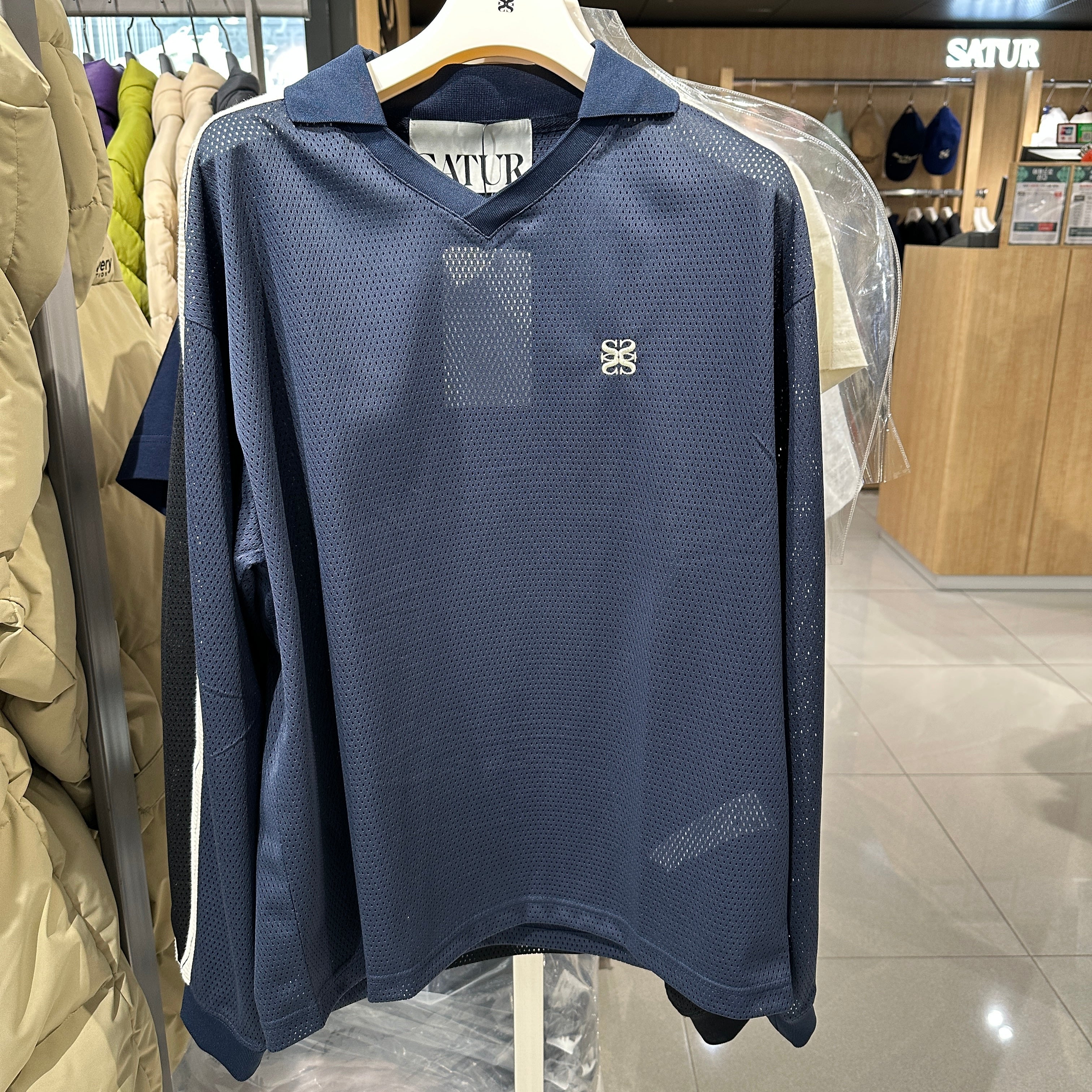 韓國 Satur Collar Half Knit【SR082】