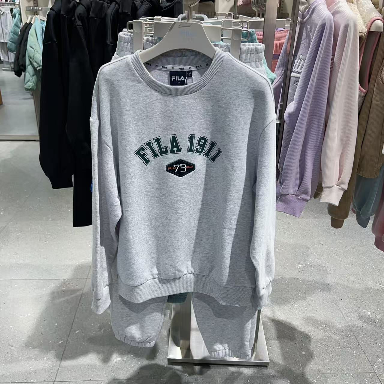 韓國 FILA Kids Essential Round Long Sleeve Set【FA093】