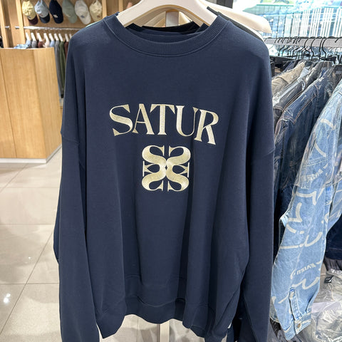 韓國 Satur Classic Logo Sweatshirt【SR055】