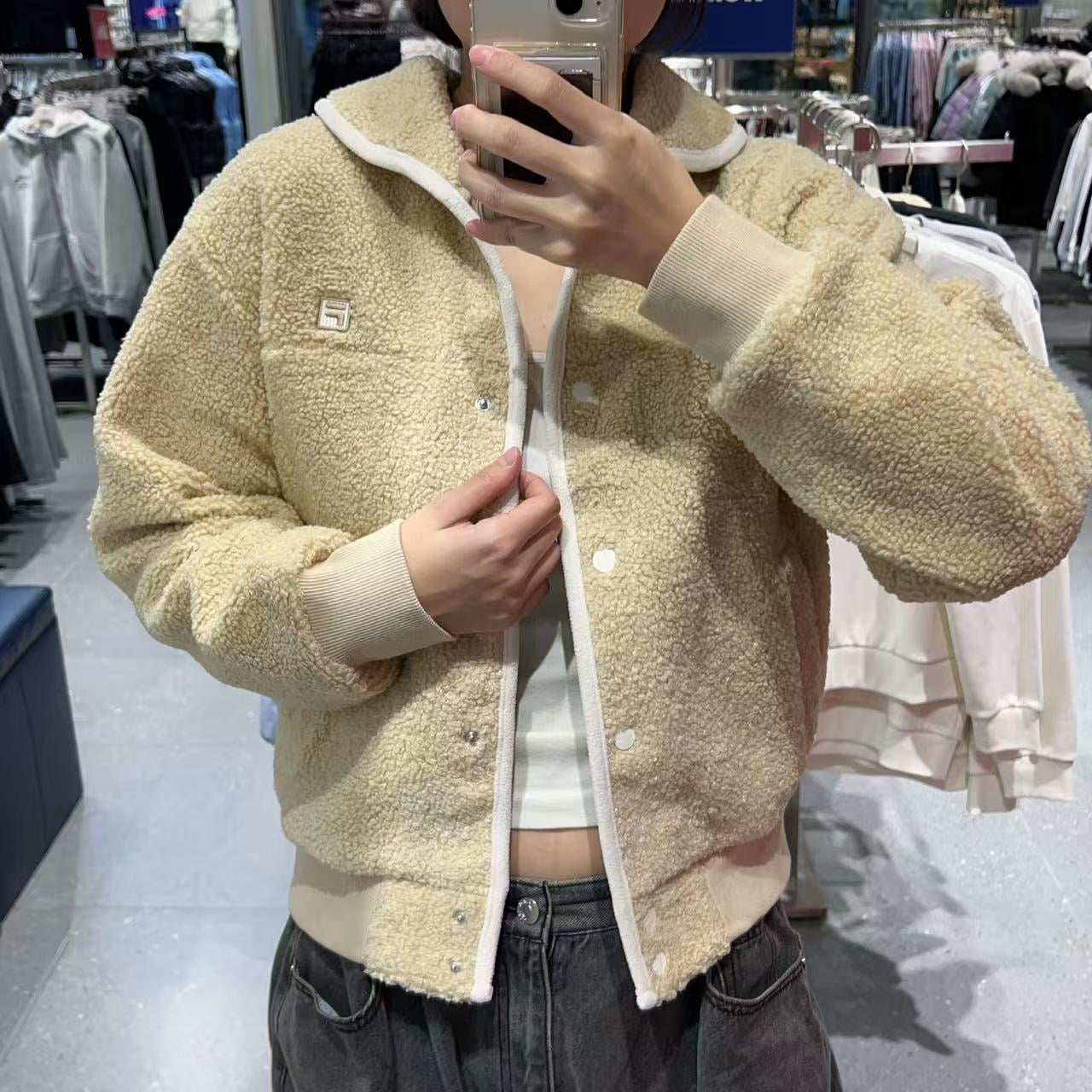 韓國 FILA Tennis Shawl Collar Fleece【FA059】