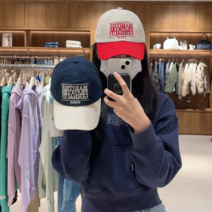 韓國 Marithe Francois Girbaud Classic Logo Gpanel Color Block Cap 【MF279】