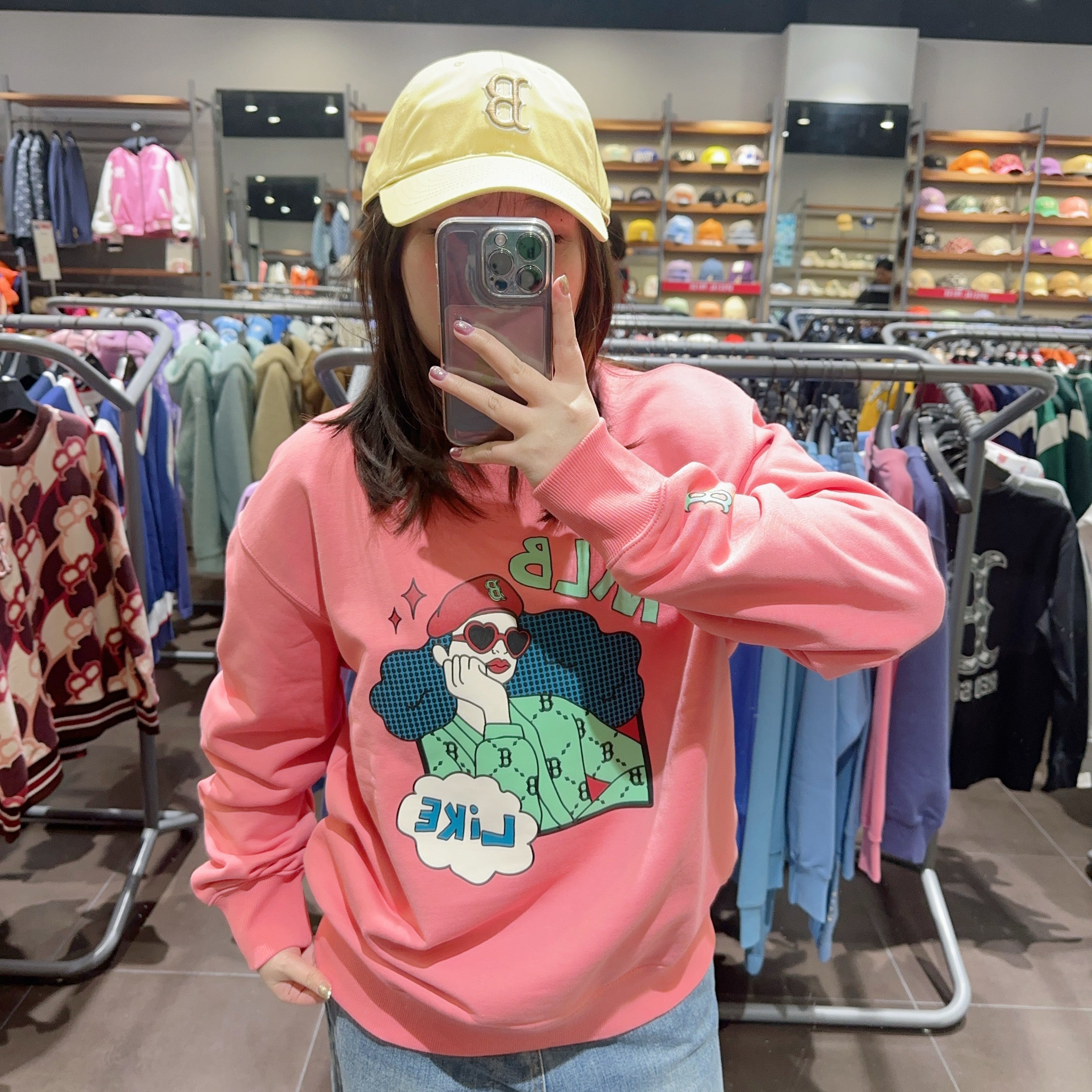 韓國 MLB LIKE CARTOON OVERFIT SWEATSHIRT【MB149】