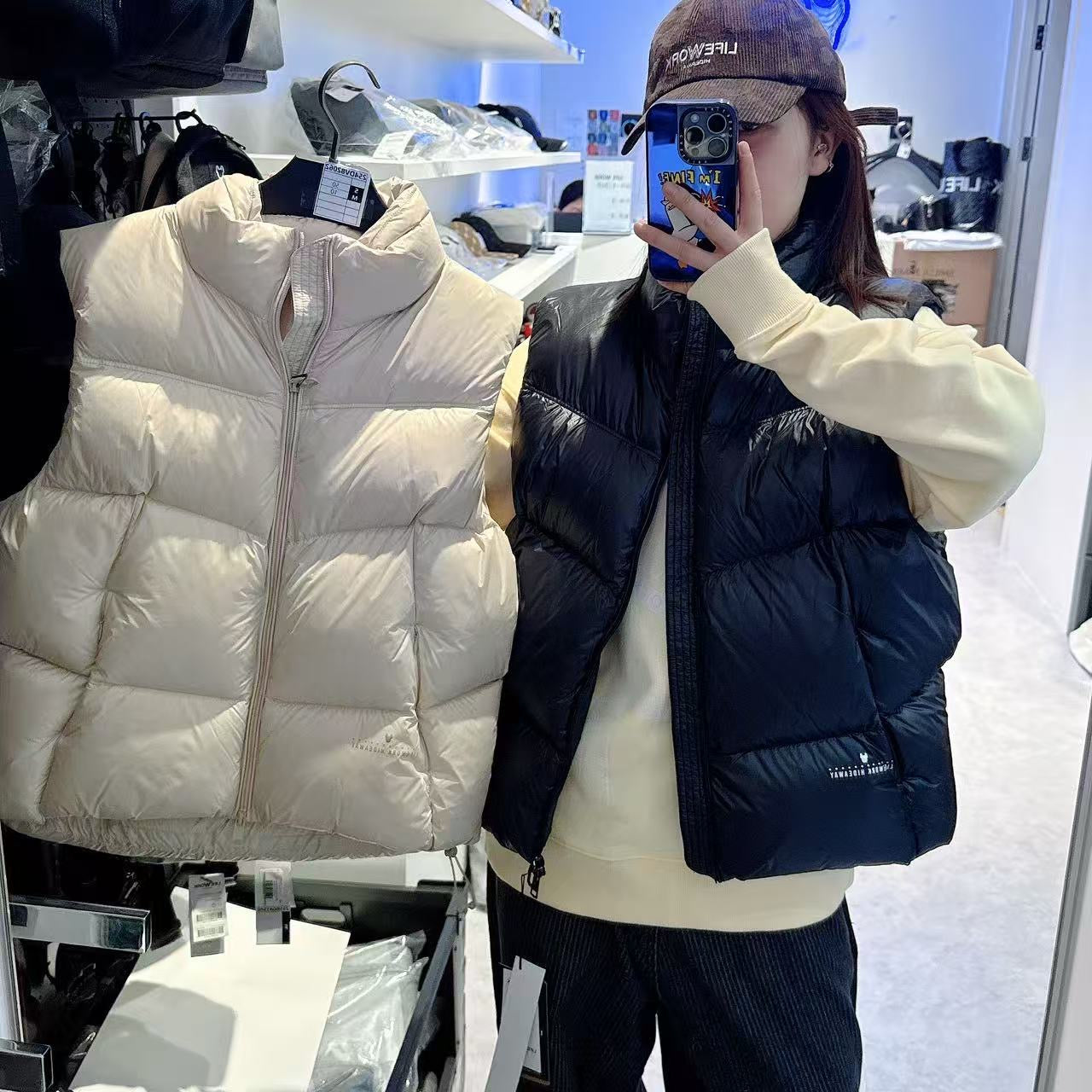 韓國 LifeWork Women's Soft Air High Neck Down Vest (鴨絨)【LW024】