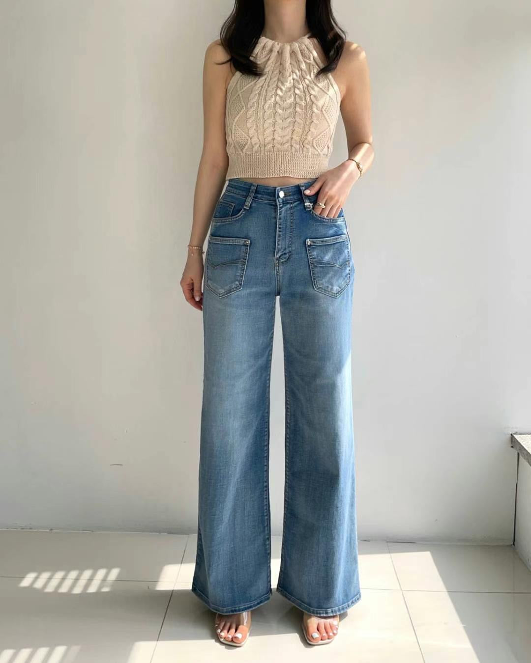 【現貨】韓國 HowLuk 牛仔褲 (夏季冰涼感)【H2067】