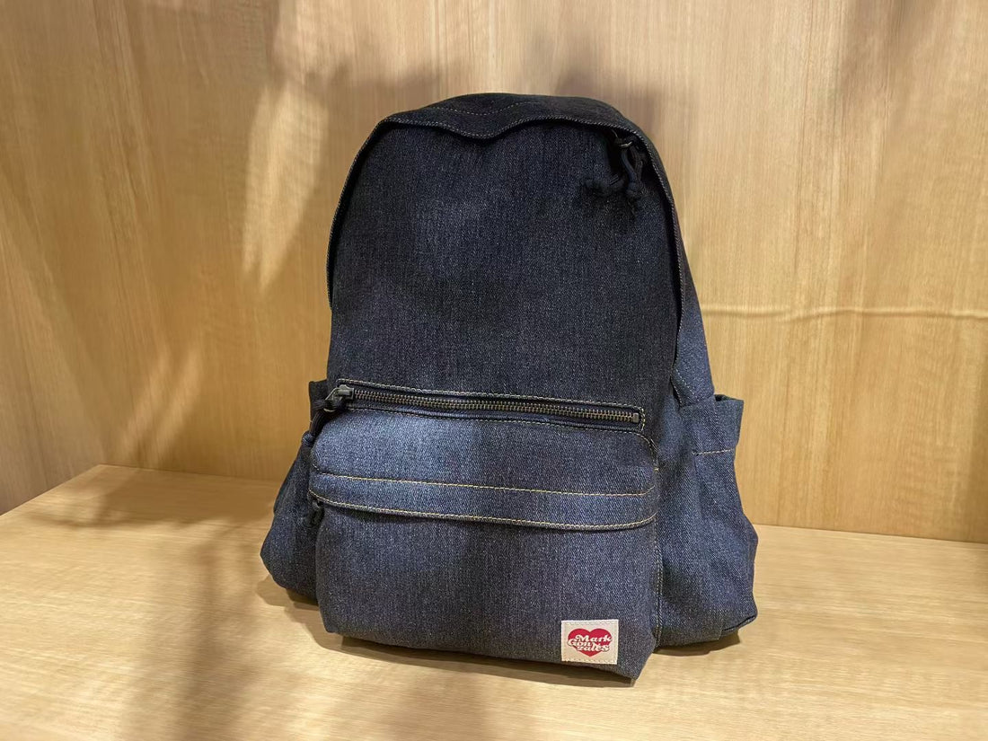 韓國 Mark Gonzales Heart Collection Basic Denim Backpack【MG118】