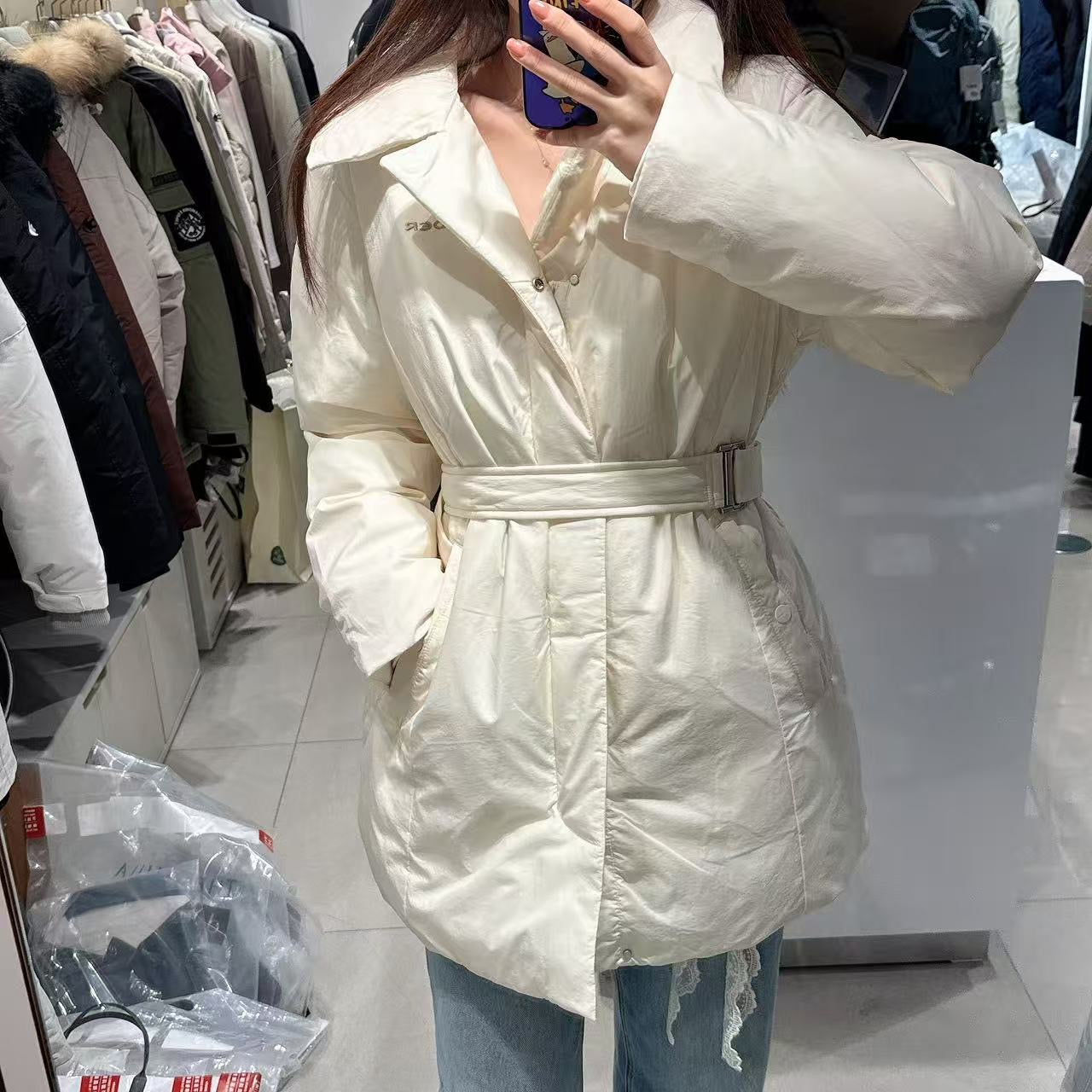 韓國 Eider Women's Cashmere Coat with Down Jacket (鵝絨)【ER017】