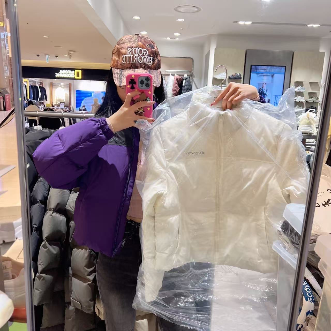 韓國 Discovery Women's Bansley Down Crop Short Padding (鴨絨)【DY216】