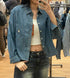 【現貨】韓國 Who.A.U Steve Crop Denim Shirts【WA074】 - STT Mall HK 靚太網購